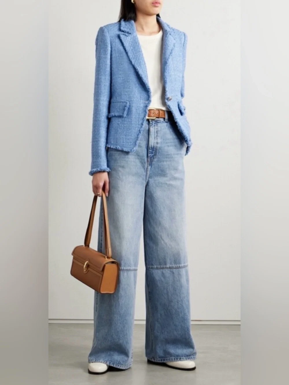 Veronica Beard Hosanna Tweed Dickey Jacket